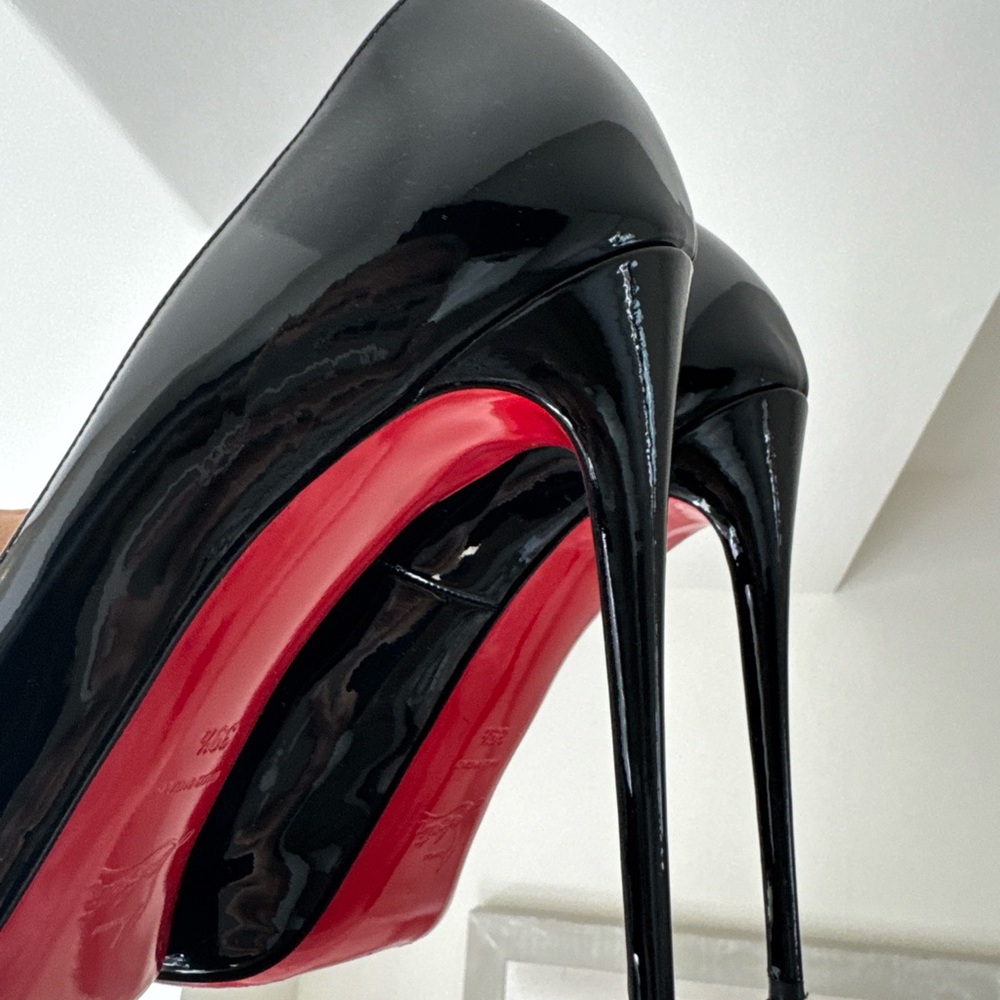 Christian Louboutin Black and Red Heels
